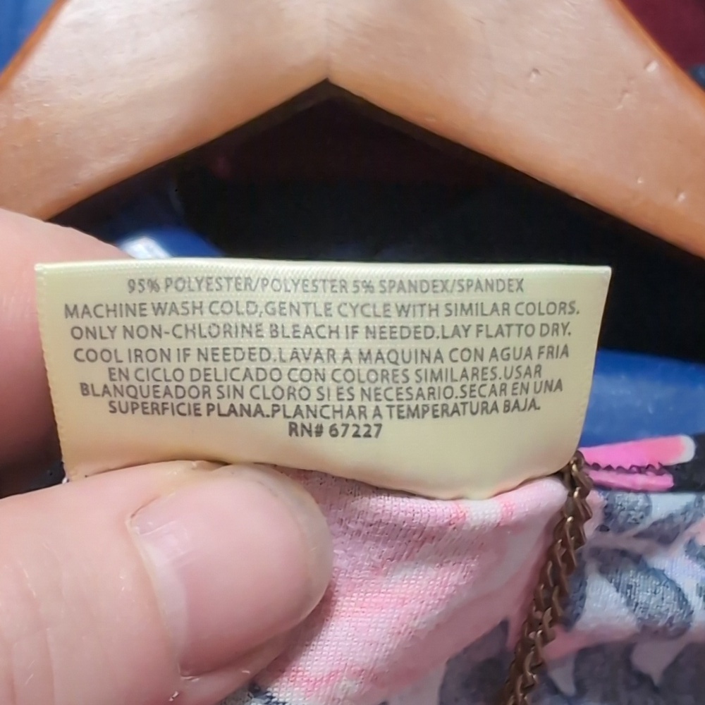 Bobbie Brooks Black Floral Short Sleeve Maxi Dress with Built-in Necklace Sz XL - Picture 5 of 5